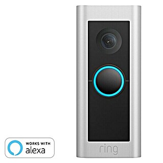 Ring Türklingel mit Kamera Video Doorbell Pro 2 Hardwired (Nickel matt, 1536p HD, 2,2 x 4,9 x 11,4 cm, Smarte Steuerung: Ring App)