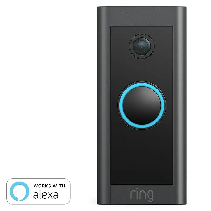 Ring Türklingel mit Kamera Video Doorbell Wired - Bronze, 1.920 x 1.080 Pixel (Full HD), 2,24 x 4,57 x 10,1 cm, Smarte Steuerung: Ring App - Ring Video Doorbell mit Kamera und Bewegungssensor, kompatibel mit Alexa, für mehr Sicherheit an der Haustür.