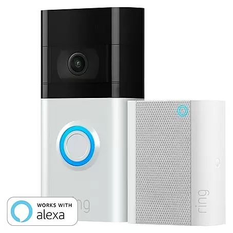 Ring  Set Türklingel mit Kamera Video Doorbell 3 + Chime Akku