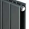 Ximax Raumheizkörper P1 Duplex (67 x 180 cm, Anschlüsse: Unten mittig, 1.827 W, Anthrazit)