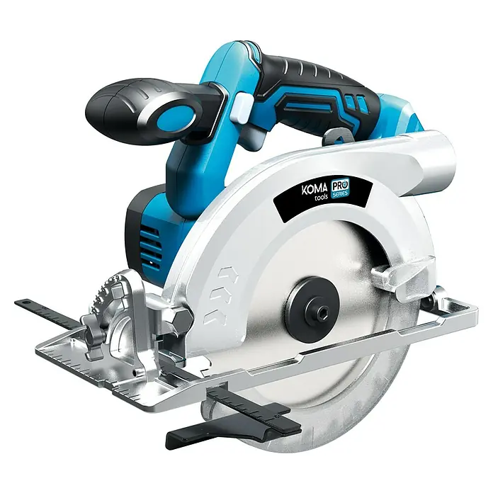 Koma Tools PRO Series Sierra circular de batería - 18 V, 1 batería, 4 Ah, 3.800 r.p.m. - Sierra circular KOMA PRO: herramienta potente para cortes precisos en madera y otros materiales, ideal para profesionales y aficionados al bricolaje.