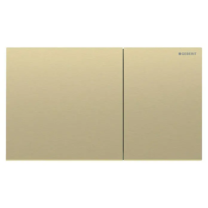 Geberit Betätigungsplatte Sigma 70 - 115622QF1 - Messing, 2-Mengen-Spülung, Edelstahl - Geberit Betätigungsplatte, ein essentielles Element für die moderne Badgestaltung, vereint Funktionalität und stilvolles Design in Gold.
