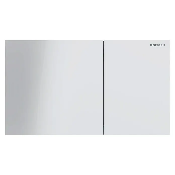 Geberit Betätigungsplatte Sigma 70 - 115.622.SI.1 - Weiß, 2-Mengen-Spülung, Glas - Elegantes, weißes Geberit Betätigungsplatte mit minimalistischem Design. Ideal für moderne Badezimmer, bietet stilvolle Funktionalität.