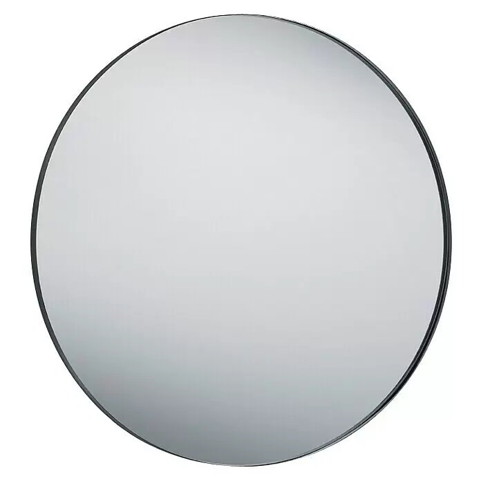 Rahmenspiegel BritneyDurchmesser: 80 cm, Schwarz, Metall