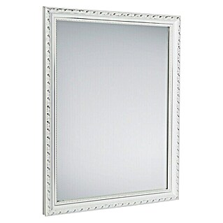 Rahmenspiegel Lola (34 x 45 cm, Weiß, Holz)