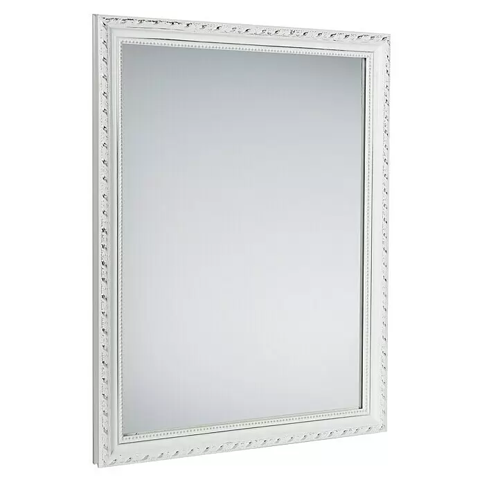 Rahmenspiegel Lola34 x 45 cm, Weiß, Holz