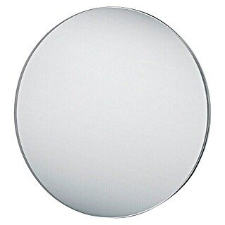 Rahmenspiegel Britney (Durchmesser: 80 cm, Silber, Metall)