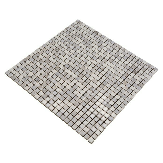 Mosaikfliese JAB 10MM23 white (31,5 x 31,5 cm, Carrara Weiß, Glänzend) | BAUHAUS