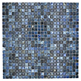Mosaikfliese JAB 10MM26 blue (31,5 x 31,5 cm, Mix Blau, Glänzend)