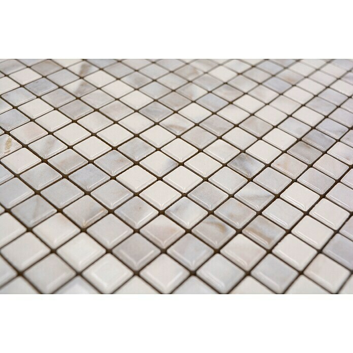 Mosaikfliese JAB 10MM23 white (31,5 x 31,5 cm, Carrara Weiß, Glänzend) | BAUHAUS