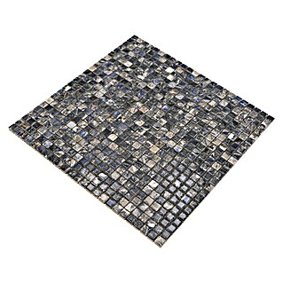Mosaikfliese JAB 10MM28 dark (31,5 x 31,5 cm, Anthrazit/Blau, Glänzend)