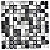Mosaikfliese JAB 23F221 mix whitegrey (29,7 x 29,7 cm, Mix Weiß/Grau/Schwarz, Glänzend) | BAUHAUS