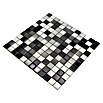 Mosaikfliese JAB 23F221 mix whitegrey (29,7 x 29,7 cm, Mix Weiß/Grau/Schwarz, Glänzend) | BAUHAUS