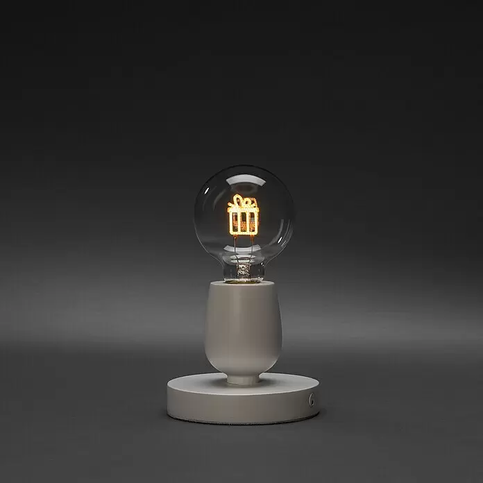 Konstsmide LED-Weihnachtsdekoleuchte - 12 x 12 x 19,5 cm, Weiiß, Batteriebetrieben, LED, Geschenk - Stimmungsaufnahme