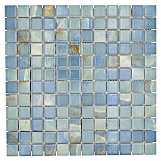 Mosaikfliese JAB 23MM19 cielo (29,7 x 29,7 cm, Hellblau, Glänzend)