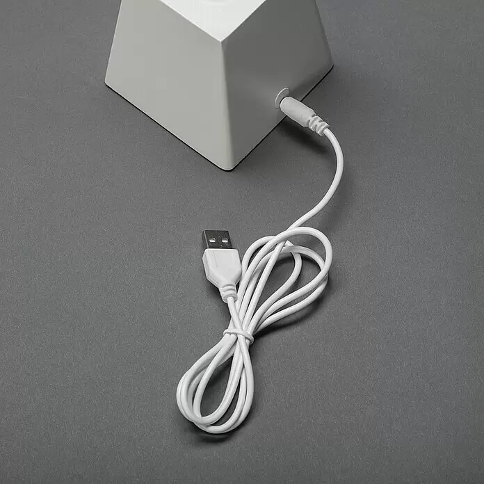 Konstsmide LED-Weihnachtsdekoleuchte - 12 x 12 x 19,5 cm, Weiiß, Batteriebetrieben, LED, Geschenk - Detailaufnahme