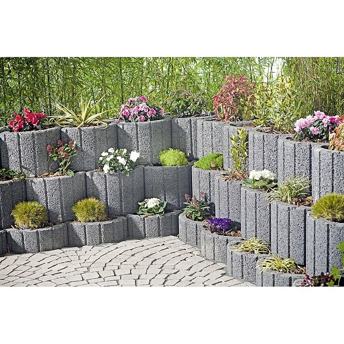EHL Pflanzstein Stützflor (Grau, 35 x 28 x 20 cm, Beton)