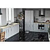 Feinsteinzeugfliese Black Marble (60 x 60 cm, Schwarz, Poliert)