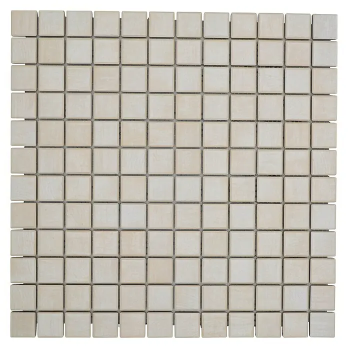 Mosaikfliese JAB 23SB21 acer - 29,7 x 29,7 cm, Ahorn, Matt - Beige quadratische Mosaikfliesen mit einem subtilen, einheitlichen Muster, ideal für Wand- und Bodenbeläge in Innenräumen.