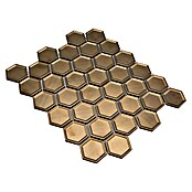 Mosaikfliese Hexagon Bronze HX 09BR (32,5 x 28,1 cm, Bronze, Glänzend) | BAUHAUS