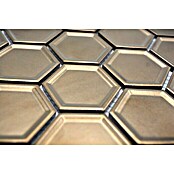 Mosaikfliese Hexagon Bronze HX 09BR (32,5 x 28,1 cm, Bronze, Glänzend) | BAUHAUS