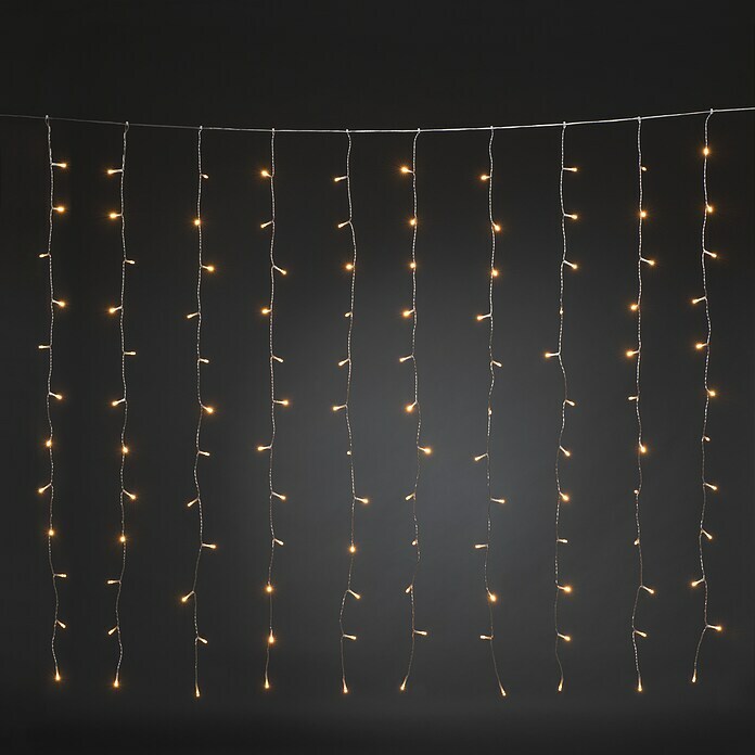Konstsmide LED-Lichtervorhang (Innen, 3,6 W, Kabellänge: 6,4 m