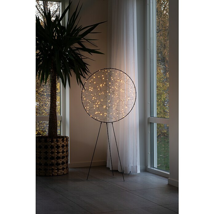 Konstsmide LED-Metallsilhouette Ring (60 x 25 x 117 cm, Schwarz, Netzbetrieben, Lichtfarbe: Bernstein) | BAUHAUS