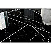 Feinsteinzeugfliese Black Marble (60 x 120 cm, Schwarz, Poliert)