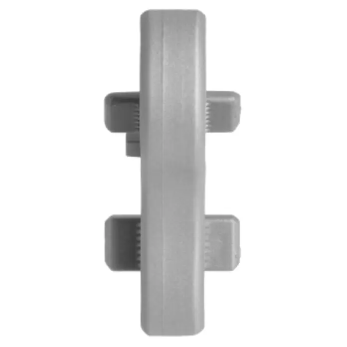 LOGOCLIC Übergangskappe K40 - Chrom matt, 2 Stk., Geeignet für: Sockelleiste K40