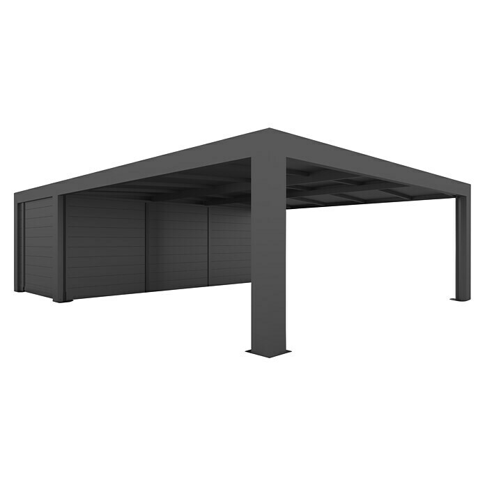 Abson Cubus Gerätehaus (L x B x H: 580 x 230 x 270 cm, Wandstärke: 19 mm, Passend für: Abson Cubus Doppelcarport) | BAUHAUS