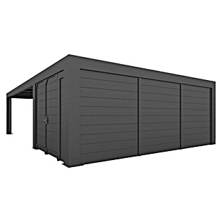 Abson Cubus Gerätehaus (L x B x H: 580 x 230 x 270 cm, Wandstärke: 19 mm, Passend für: Abson Cubus Doppelcarport)