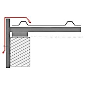 Metdach Kantenwinkel H12 (Silber, Länge: 100 cm, Stahl) | BAUHAUS