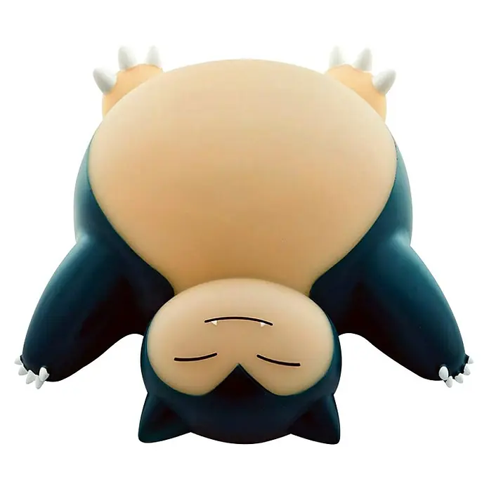 Lámpara LED decorativa Snorlax - L x An x Al: 25 x 21 x 10,5 cm - Adorable figura de Snorlax acostada boca arriba, mostrando su vientre redondo y pequeños colmillos, durmiendo plácidamente.