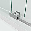 GME Mampara de ducha esquinera Basic (L x An x Al: 90 x 180 x 195 cm, Vidrio transparente, Plata brillo) | BAUHAUS