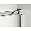 GME Mampara de ducha esquinera Basic (L x An x Al: 90 x 180 x 195 cm, Vidrio transparente, Plata brillo) | BAUHAUS