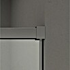 GME Mampara de ducha esquinera Basic (L x An x Al: 75 x 105 x 196 cm, Vidrio transparente, Titan) | BAUHAUS