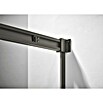 GME Mampara de ducha esquinera Basic (L x An x Al: 75 x 105 x 196 cm, Vidrio transparente, Titan) | BAUHAUS