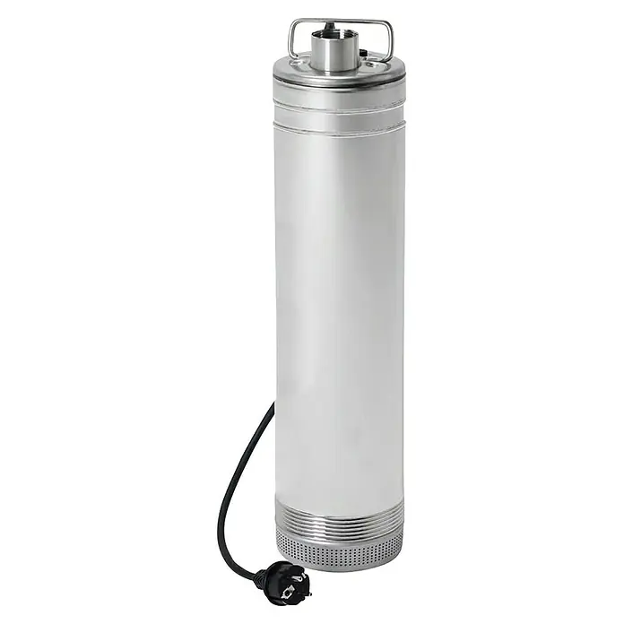 4rain Technikpaket Garten-Comfort - Passend für: 4Rain & Garantia Regenwassertanks - Abgebildet ist eine Tauchpumpe. Ideal zur Wasserversorgung. Sie ist schlank, robust und leicht zu installieren.