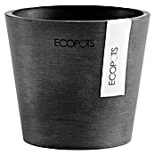 Ecopots Amsterdam Pflanztopf Mini (Außenmaß (Ø x H): 10,5 x 9,2 cm, Kunststoff, Dunkelgrau) | BAUHAUS