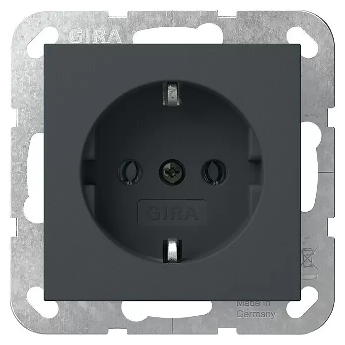 Gira System 55 Steckdose 018828Anthrazit, 16 A