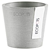 Ecopots Amsterdam Pflanztopf Mini (Außenmaß (Ø x H): 8 x 7 cm, Kunststoff, Weiß, Grau) | BAUHAUS