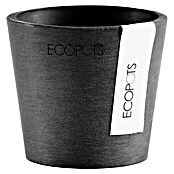 Ecopots Amsterdam Pflanztopf Mini (Außenmaß (Ø x H): 8 x 7 cm, Kunststoff, Dunkelgrau) | BAUHAUS