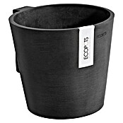 Ecopots Amsterdam Pflanztopf Wall (Außenmaß (Ø x H): 20 x 17,5 cm, Kunststoff, Dunkelgrau) | BAUHAUS