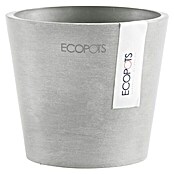 Ecopots Amsterdam Pflanztopf Mini (Außenmaß (Ø x H): 10,5 x 9,2 cm, Kunststoff, Weiß, Grau) | BAUHAUS