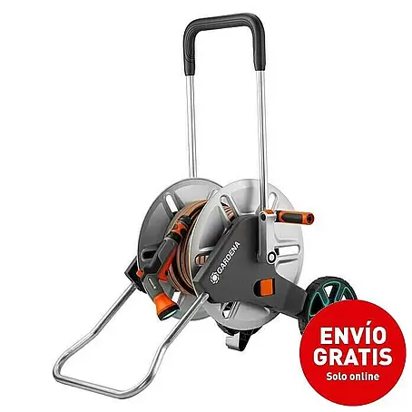 Gardena Kit carro portamangueras AquaRoll M