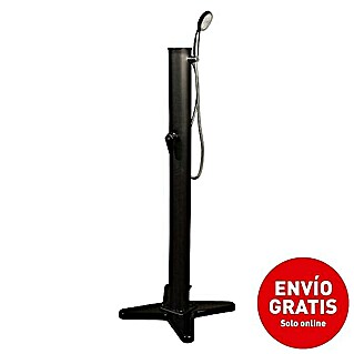 myPool Ducha solar portátil (Altura: 1,49 m, Plástico, Negro, 14 l)
