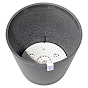 Ecopots Amsterdam Pflanzkübel rund (Außenmaß (Ø x H): 50 x 43,8 cm, Kunststoff, Grau, Mit Bewässerungssystem) | BAUHAUS