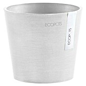 Ecopots Amsterdam Pflanztopf Mini (Außenmaß (Ø x H): 13 x 11,4 cm, Kunststoff, Weiß) | BAUHAUS