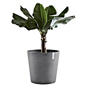 Ecopots Amsterdam Pflanzkübel rund (Außenmaß (Ø x H): 50 x 43,8 cm, Kunststoff, Grau, Mit Bewässerungssystem) | BAUHAUS