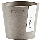 Ecopots Amsterdam Pflanztopf Mini (Außenmaß (Ø x H): 8 x 7 cm, Kunststoff, Braungrau) | BAUHAUS